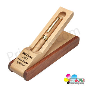 Wooden Pen with Folding Stand,