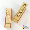 Name Engraved Wooden Pen & Folding Stand Box