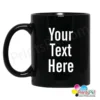 Full Black Mug with your Logo, Picture or Text