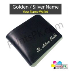 customized name wallet, Plain black wallet