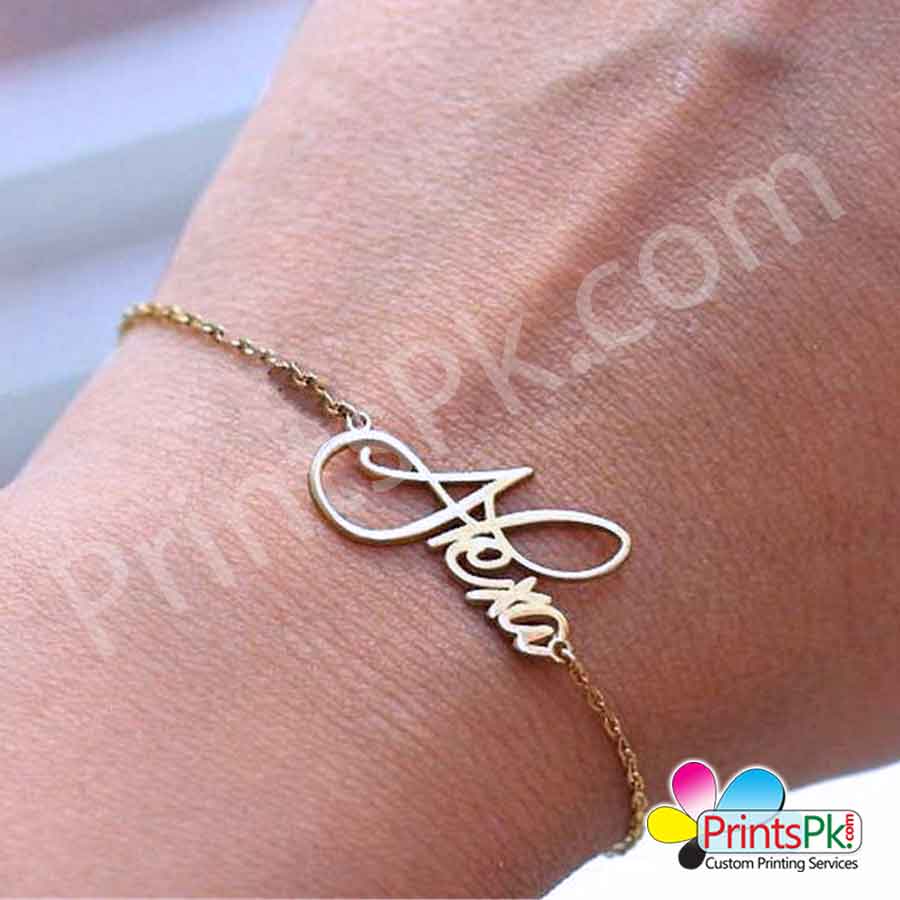 T Brand Customized Name Bracelet