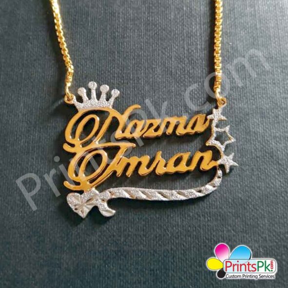 Nazma Imran Locket,crown shape designed locket