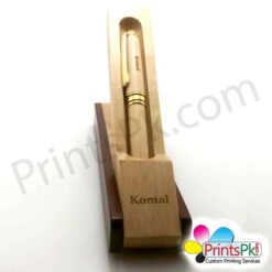 Custom Name Wooden Pen, with and Folding Box,