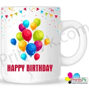 birthday-mug-2-Front.jpg Birthday Photo Mug Birthday Mug 1 side Balloon, Cake & other side picture