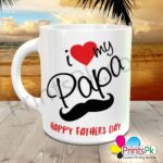 I Love My Papa Mug Happy Fathers Day Gift Custom Mugs Printing