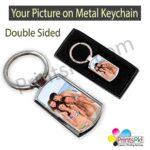 Photo Keychain Your Picture on Metal Keyring Double Side Printed