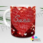 Valentines Day Mug with Your Name Customize Name Mug Best Gift for your Girlfriend