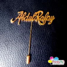 Abdul rafy Name, Lapel Pin, Name Coat Pin,