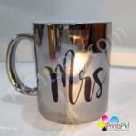 Silver Mug (Shiny High Gloss) Custom Print