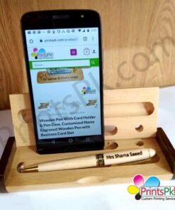 Name Engraved Wooden Pen with Box