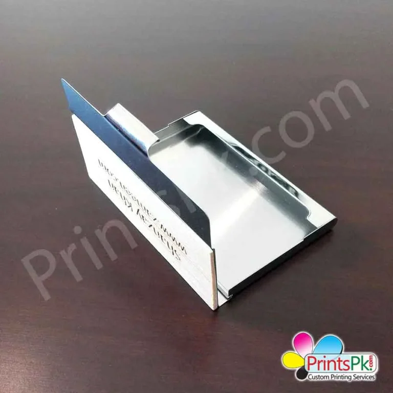 Metal and Wooden Cards Holder