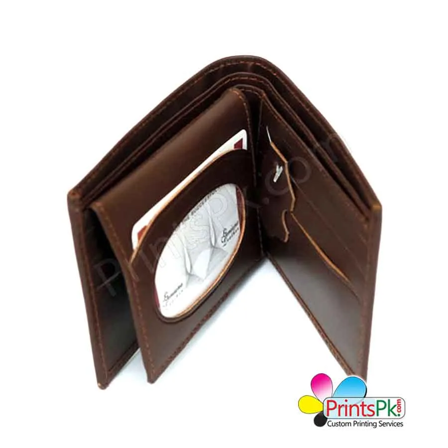 Name Wallet, Brown Wallet with custom name,