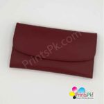 Ladies Customized Wallet with Name (Maroon)