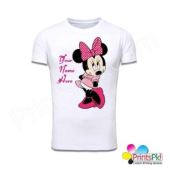 Minnie Mouse Shirt with Name T-Shirt order online in Pakistan