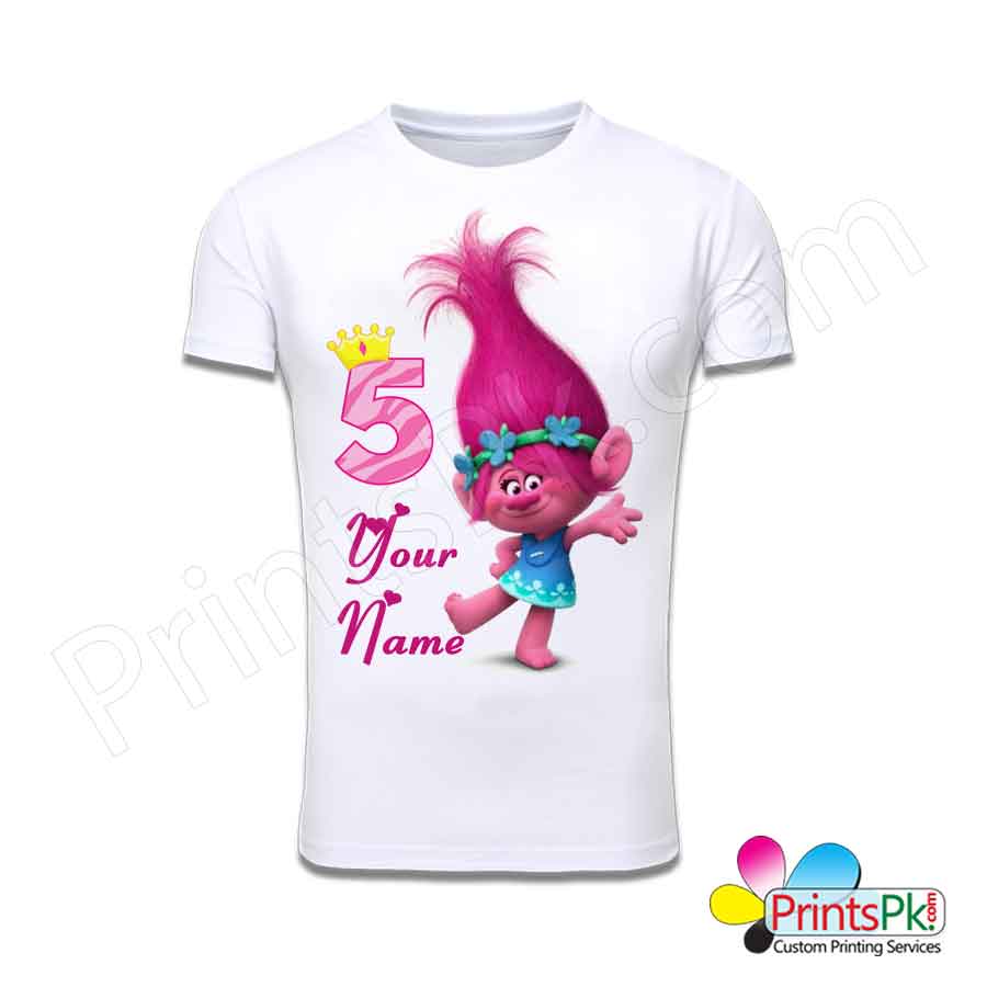princess poppy trolls birthday shirt