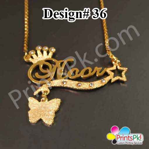 Customized Name Necklace Name Locket Online In Pakistan