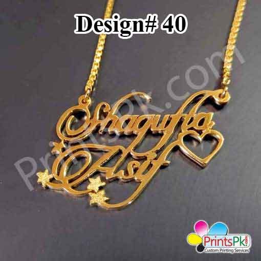 Customized Name Necklace Name Locket Online In Pakistan