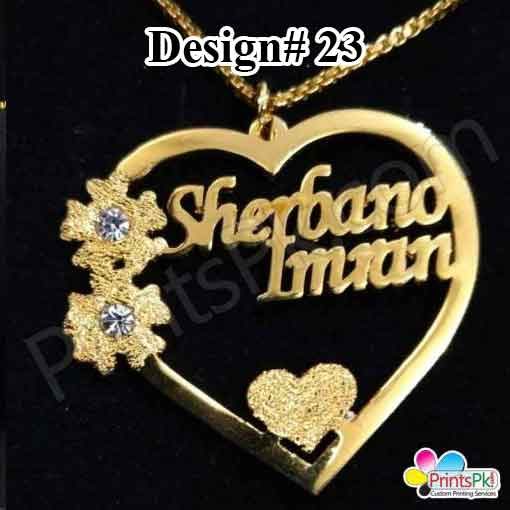 Customized Name Necklace Name Locket Online In Pakistan