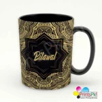 Bilawal Name Mug Customized Name Black Mug