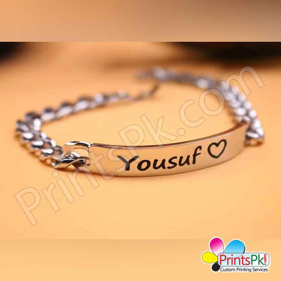 Mens custom deals bracelet with name
