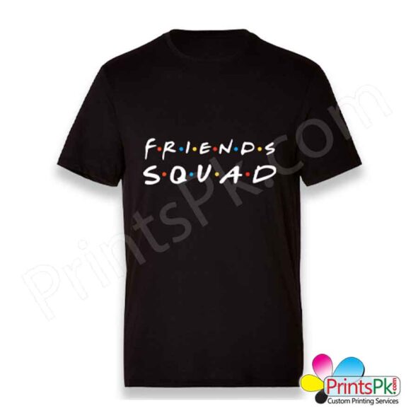 Friend Squad Black T-Shirt