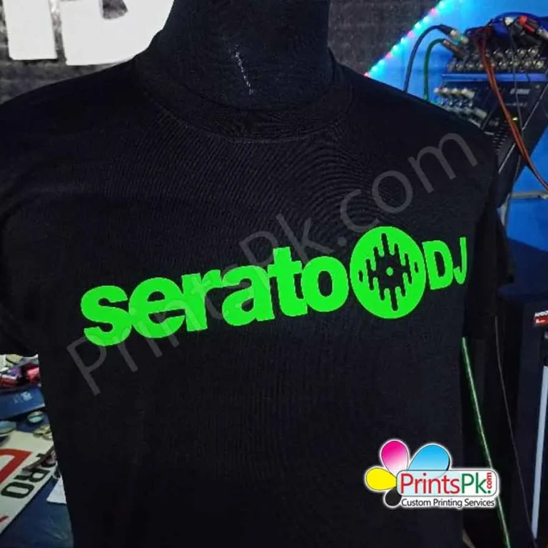 Florocent Name Printing on T-shirt