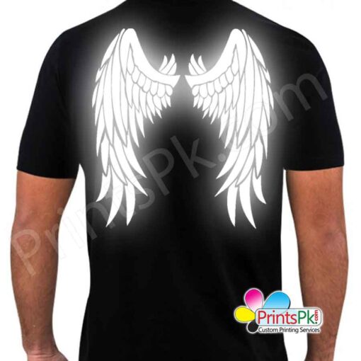 Glowing Wings Printed T-Shirt