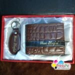 Customized Name Wallet Brown