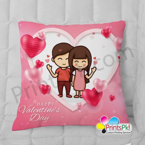 Customized Cushion with Love Picture, Happy Valentines day Cushion,