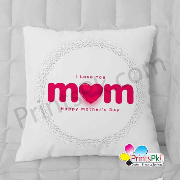 I Love you Mom Happy Mother's day Canvas Cushion