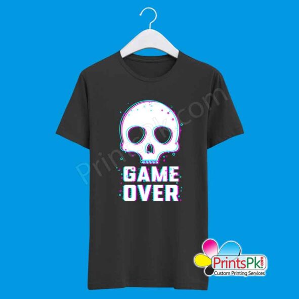 Game over black t shirt