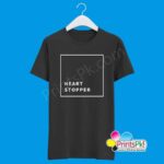 Heart Stopper Black T-Shirt