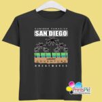 Summer Paradise San Diego Black T-Shirt