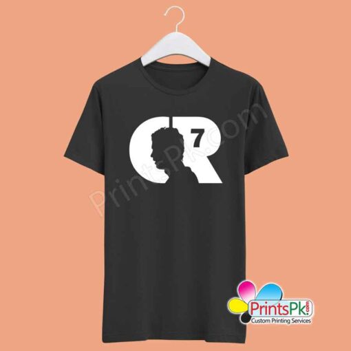 CR7 Printed Black T-Shirt