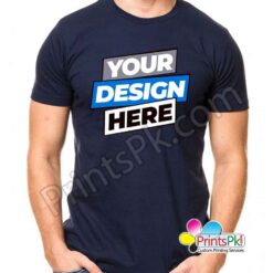Customized Navy Blue T-Shirt