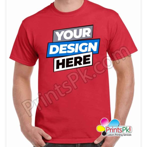 Customized design red shirt