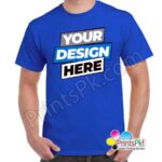 Customized Royal Blue T-Shirt