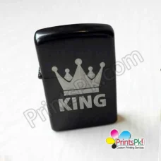 King Logo Engraved Lighter
