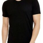 Plain Black T Shirt (Cotton)