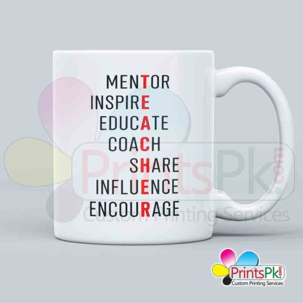 Mentor, Inspire, Educate, Coach, Share, Influence, Encourage Teacher mug, Gift for teacher, Teachers day