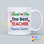 The Best teacher Mug with Teacher name