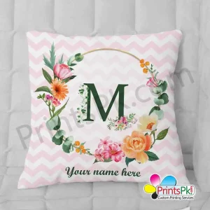 customize name cushion,