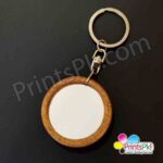 Wooden Keychain with Your Photo and Name, Stylish Keyrings