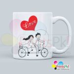 Cycle Love Mug Best Personalized Gift for your Love