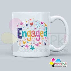 engaged mug, best customized gift, best engagement gift
