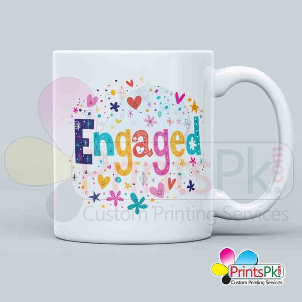 engaged mug, best customized gift, best engagement gift