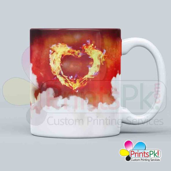 Heart design mug, customized mug for your love, best gift for your love