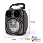 KTS-1182 Speaker 3'' Wireless Portable Bluetooth Support Usb, Micro SD, FM Radio And AUX