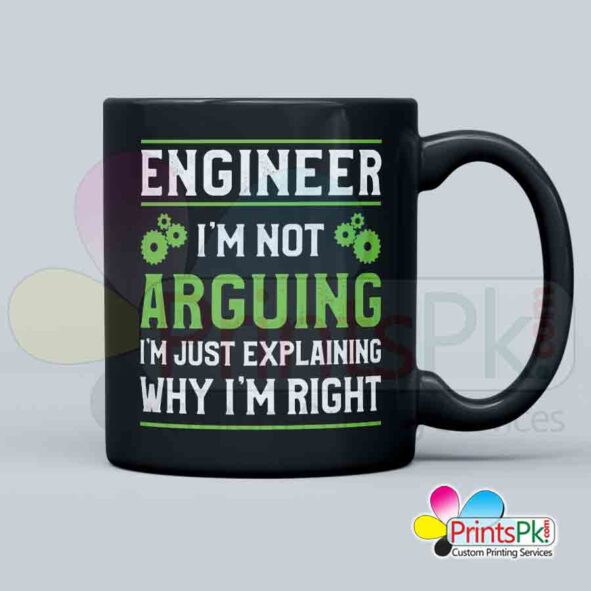I am not arguing i am just explaining why i am right qoute mug for engineers Customized engineer mug