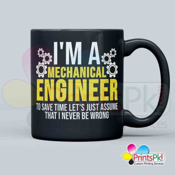 Mug for Mechanical engineer, Customized qoute mug for engineer